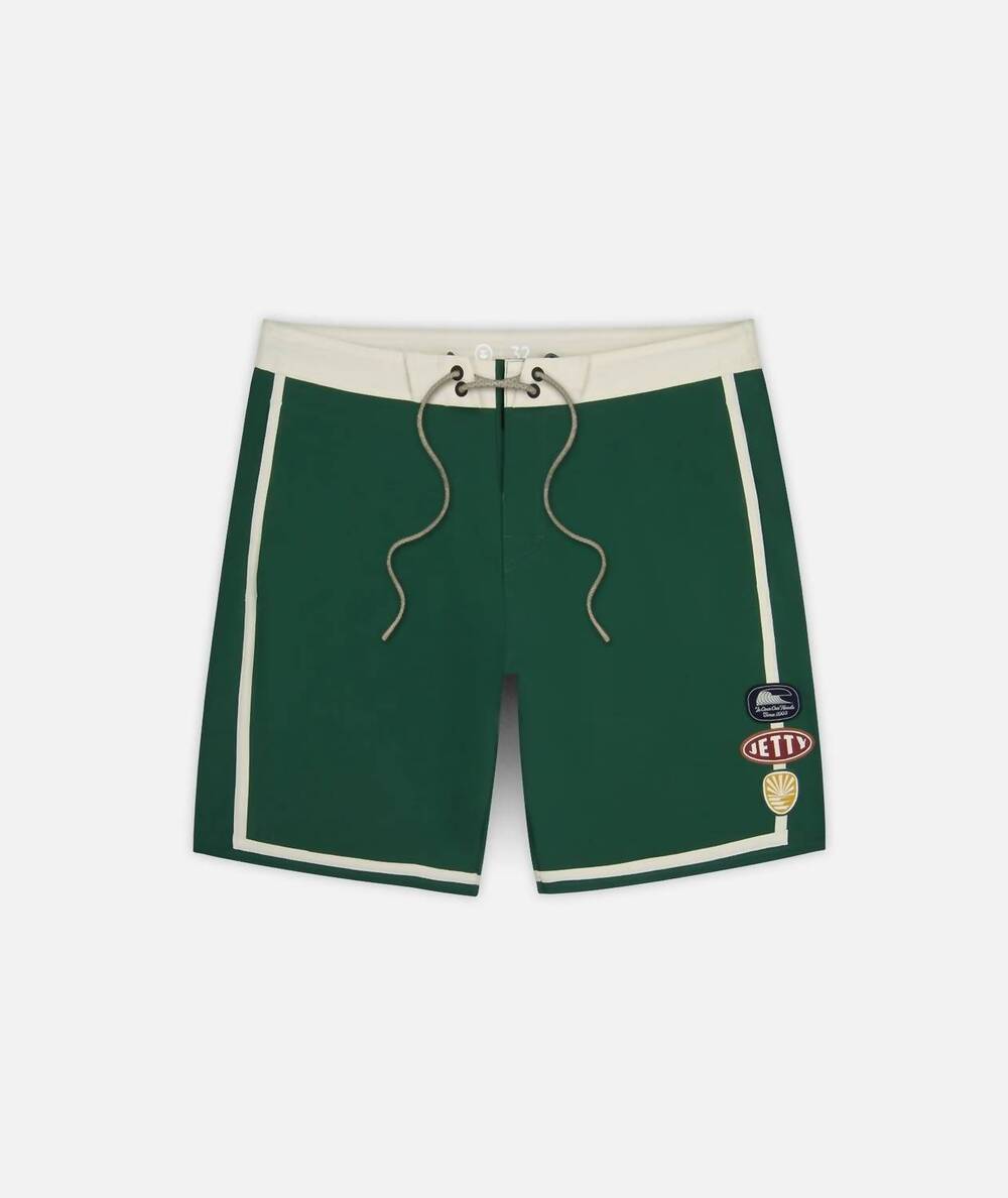 NEW JETTY men's hudson hybrid boardshort in green